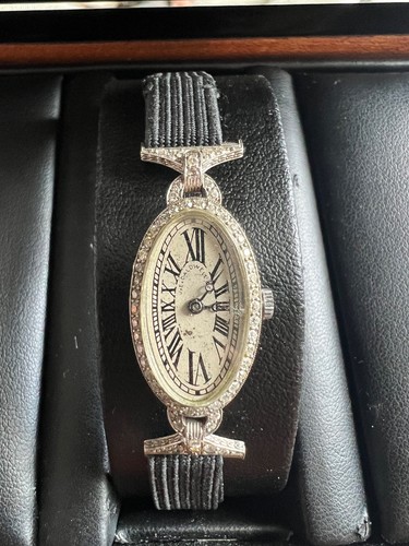 Art deco platinum diamond e - art, j.e