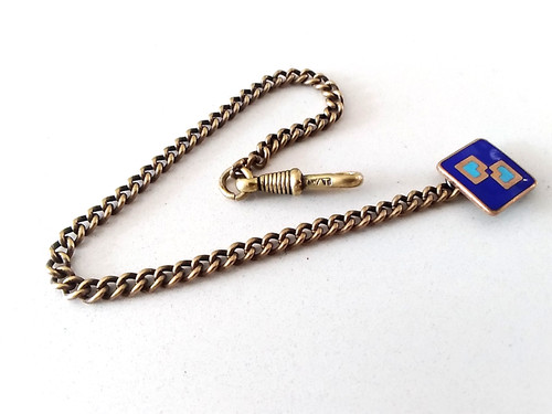 Art deco pocket watch - deco, chain