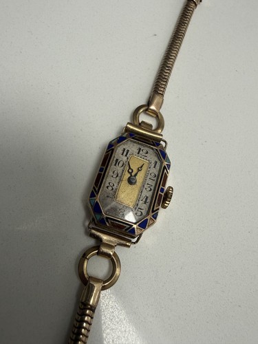 Ladies vintage art - deco, 9ct