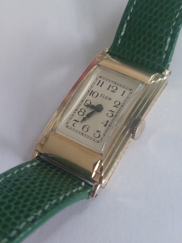 Elgin vintage art deco watch - vintage,