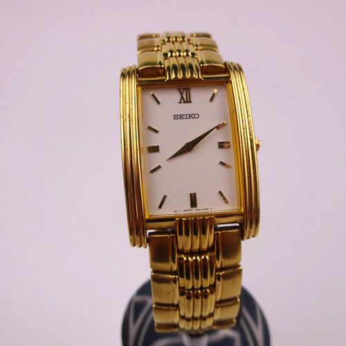 Seiko tank quartz watch - seiko,