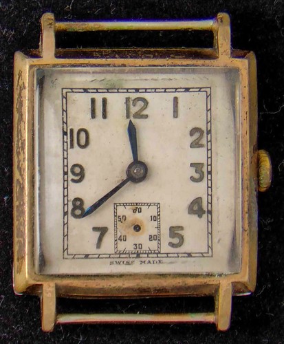Antique swiss art deco square - swiss,