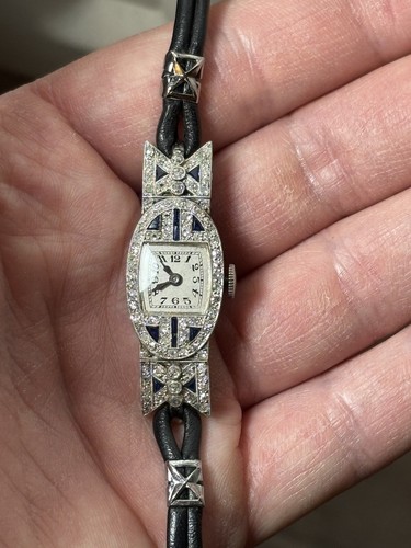 Fine antique platinum art - platinum, deco