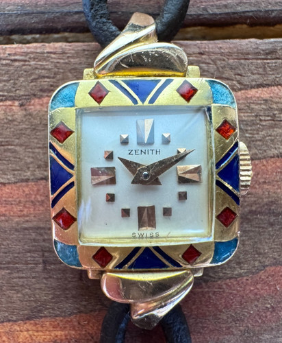 Rare zenith 18ct ladies - 18ct,