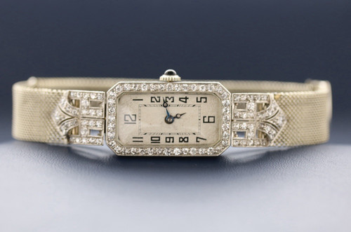 Platinum art deco - diamond, set